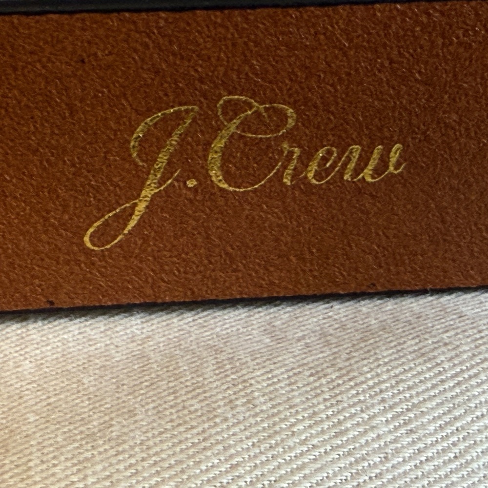 J. Crew Cowhide Belt Gold Buckle Leopard Print - Picture 5 of 8